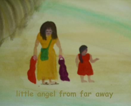 ...cover - Little Angel From Far Away....art by Jutta Gabriel...