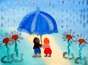 ...summer rain...art by Jutta Gabriel...