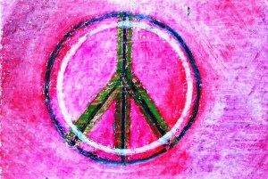 ...peace...art by Jutta Gabriel...(crayons on paper)...