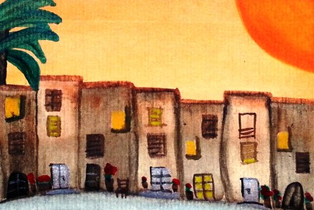 ...sunny days...art by Jutta Gabriel...(watercolors on paper)...